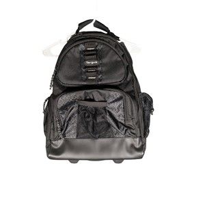 Targus Black Compact Roller Backpack 15-16 Inch Laptop Bag w/ Extendable Handle